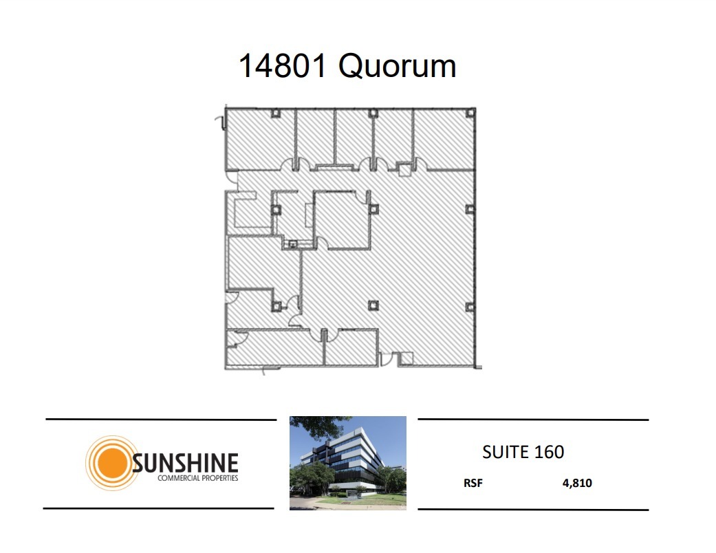 14801 Quorum Dr, Addison, TX à louer Plan d’étage– Image 1 sur 1