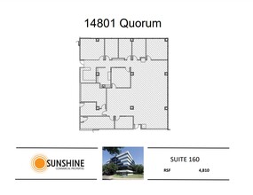 14801 Quorum Dr, Addison, TX à louer Plan d’étage– Image 1 sur 1