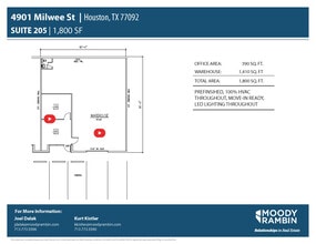 4901 Milwee St, Houston, TX à louer Plan d’étage– Image 1 sur 6