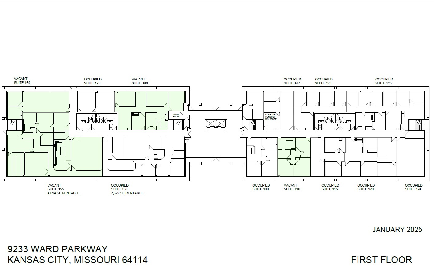 9233 Ward Pky, Kansas City, MO à louer Plan d’étage– Image 1 sur 1