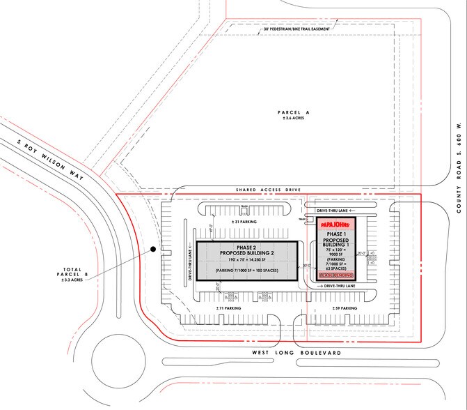 6073 W US Highway 52, New Palestine, IN à louer - Plan de site – Image 2 sur 7
