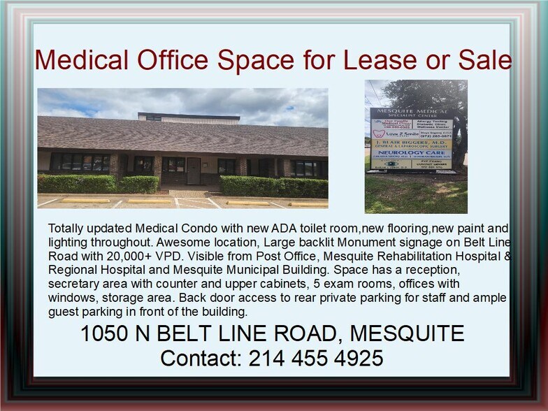 1050 N Belt Line Rd, Mesquite, TX à louer - Photo de l’immeuble – Image 2 sur 16