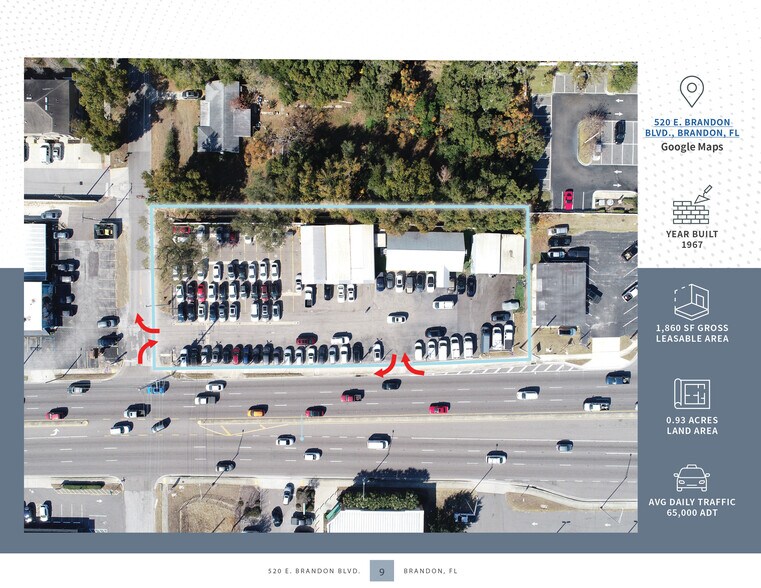 520 E Brandon Blvd, Brandon, FL à vendre - Photo de l’immeuble – Image 2 sur 11