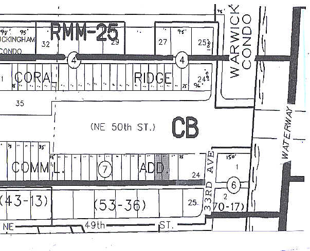 3085-3093 E Commercial Blvd, Fort Lauderdale, FL à vendre - Plan cadastral – Image 2 sur 2