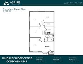 3129 Kingsley Dr, Pearland, TX à louer Plan d’étage– Image 1 sur 2