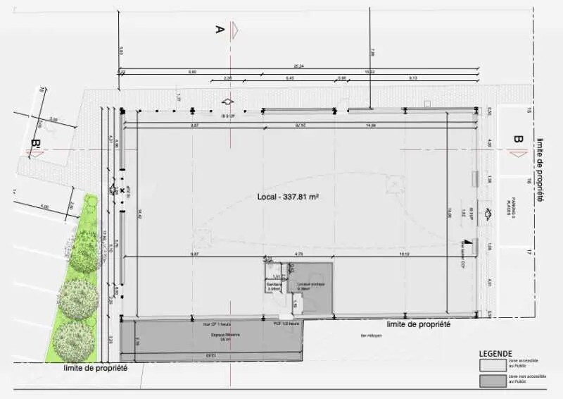 Local commercial dans Allonne à louer - Plan de site – Image 2 sur 5