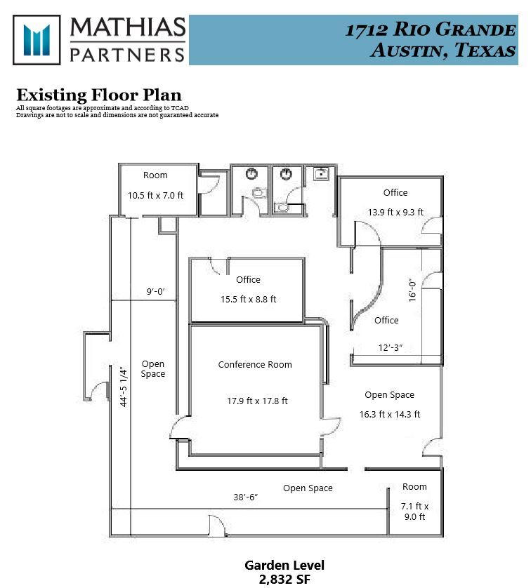 1712 Rio Grande St, Austin, TX à louer Plan d’étage– Image 1 sur 1