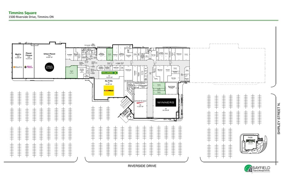1500 Riverside Dr, Timmins, ON à louer - Plan de site – Image 1 sur 9