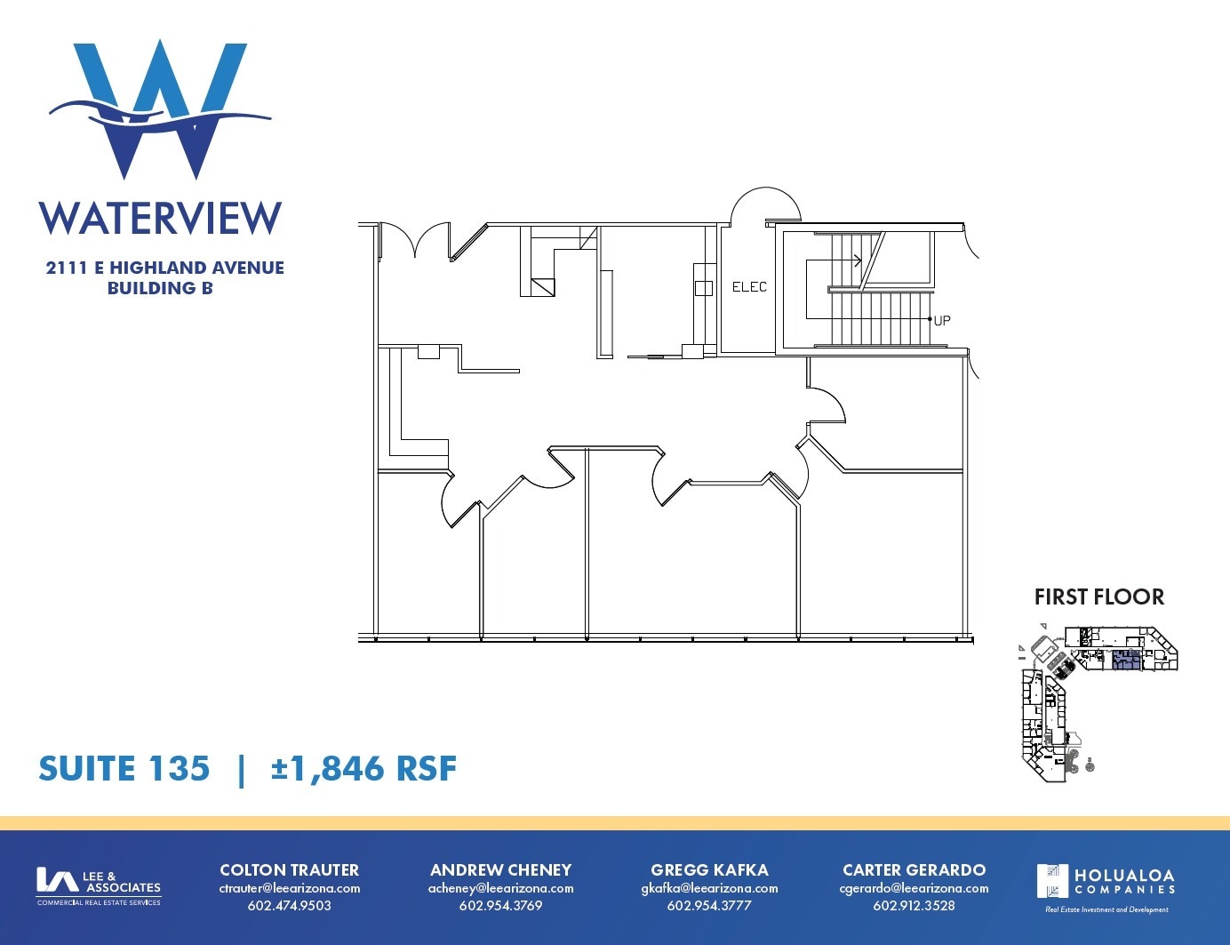 2111 E Highland Ave, Phoenix, AZ à louer Plan d’étage– Image 1 sur 1