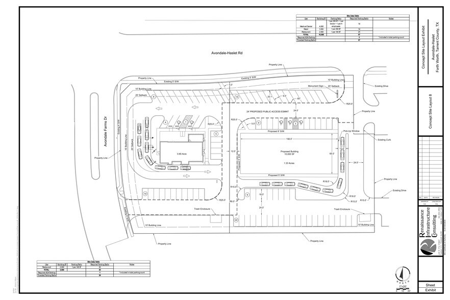 2157 Avondale Haslet Rd, Haslet, TX à vendre - Plan de site – Image 3 sur 3