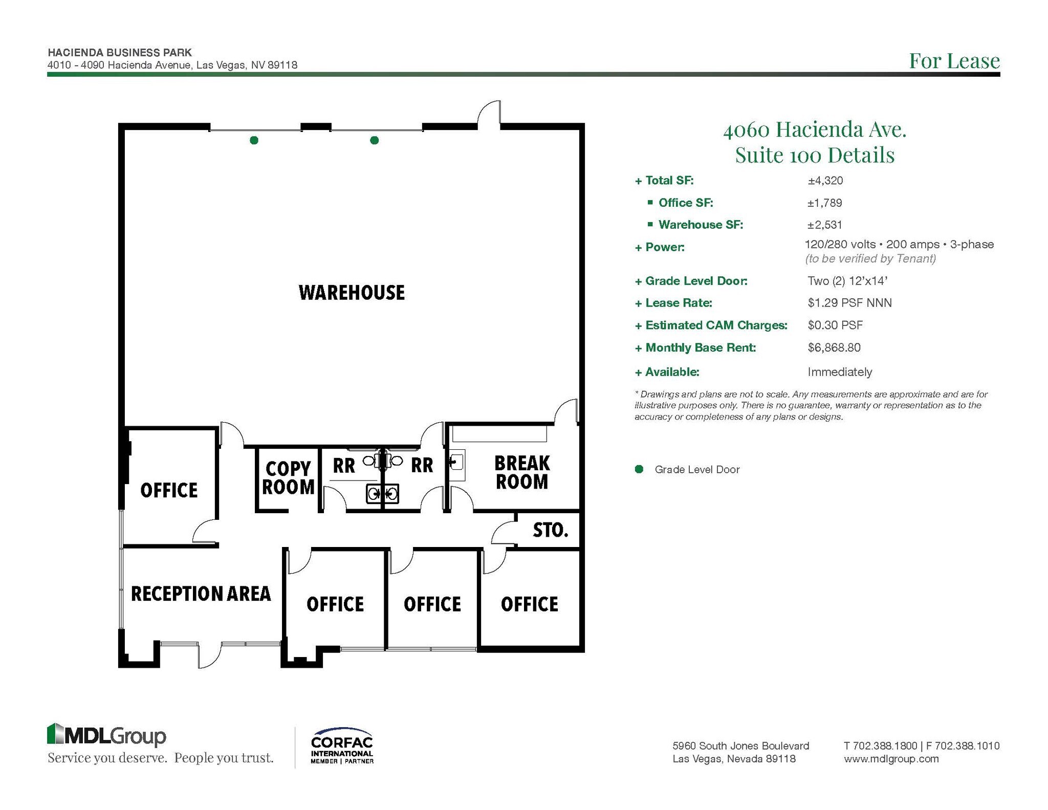 4010 W Hacienda Ave, Las Vegas, NV à louer Photo de l’immeuble– Image 1 sur 1