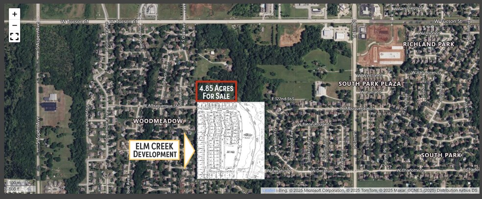 S 121st Street West of Elm, Broken Arrow, OK à vendre - Aérien – Image 2 sur 4