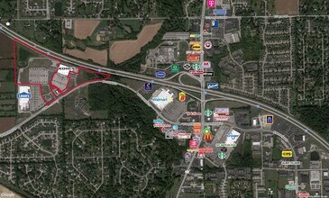 Northfield Rd, Brownsburg, IN - VUE AÉRIENNE vue de carte - Image1