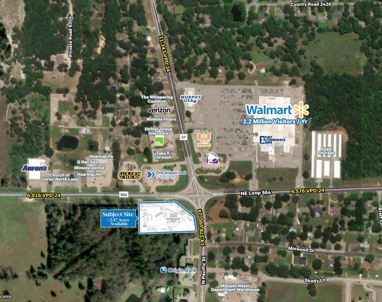 101 NW Loop 564, Mineola, TX à vendre Photo de l’immeuble– Image 1 sur 3