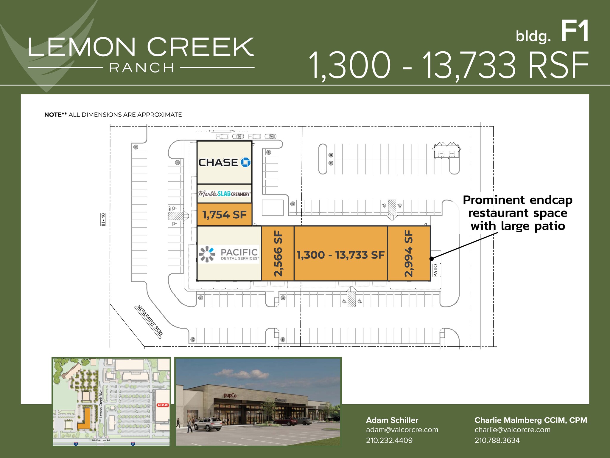 I-10 W & Balcones Creek Dr, Boerne, TX à louer Plan de site– Image 1 sur 2