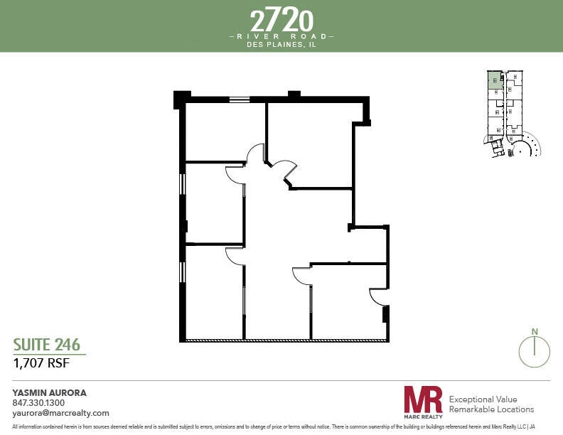 2720 S River Rd, Des Plaines, IL à louer Plan d’étage– Image 1 sur 1