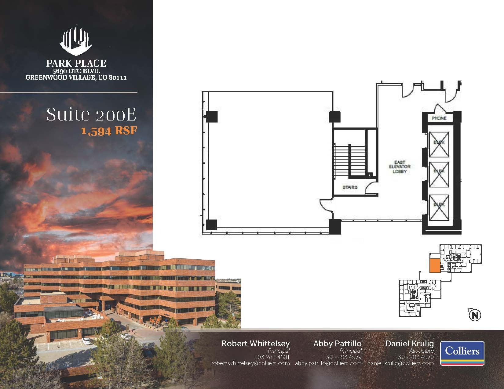 5690 DTC Blvd, Greenwood Village, CO à louer Plan d’étage– Image 1 sur 1