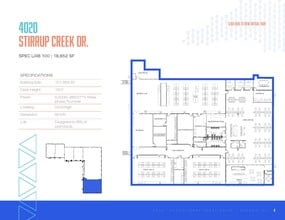 4016-4025 Stirrup Creek Dr, Durham, NC à louer Plan d’étage– Image 2 sur 2