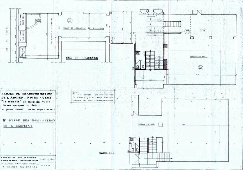 Local commercial dans Cannes à louer - Plan d’étage – Image 2 sur 2