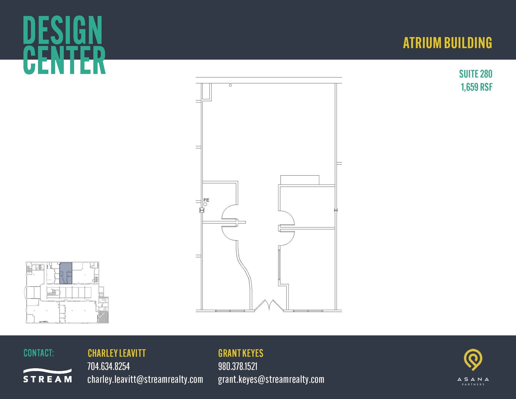127 W Worthington Ave, Charlotte, NC à louer Plan d’étage– Image 1 sur 1