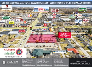 Plus de détails pour 4023-4025 W 3rd St, Bloomington, IN - Local commercial à vendre