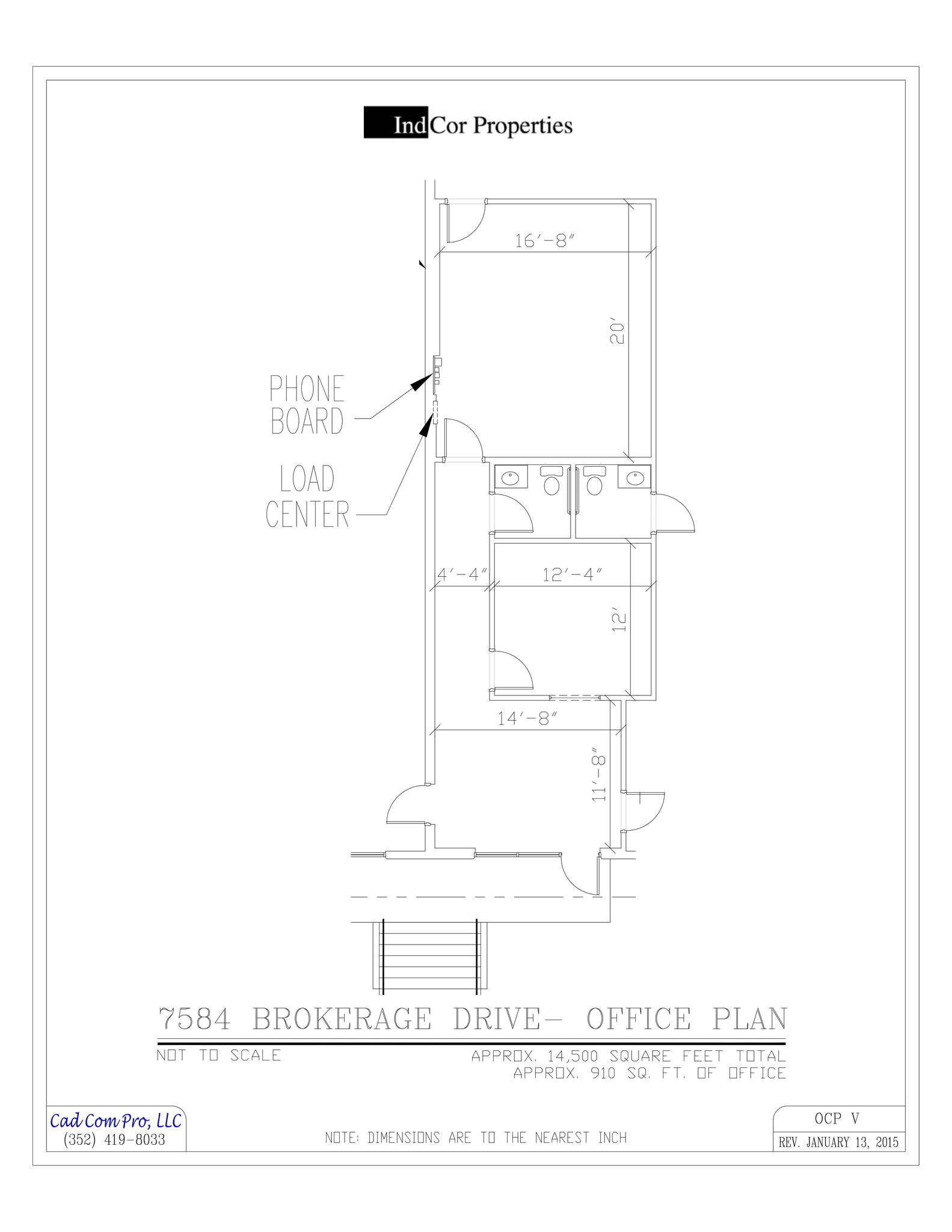 7550-7584 Brokerage Dr, Orlando, FL à louer Plan de site– Image 1 sur 2