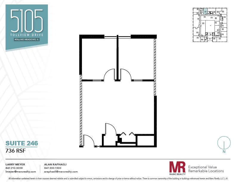 5105 Tollview Dr, Rolling Meadows, IL à louer Plan d’étage– Image 1 sur 1