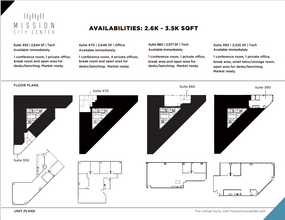 2350 Mission College Blvd, Santa Clara, CA à louer Plan d’étage– Image 1 sur 1