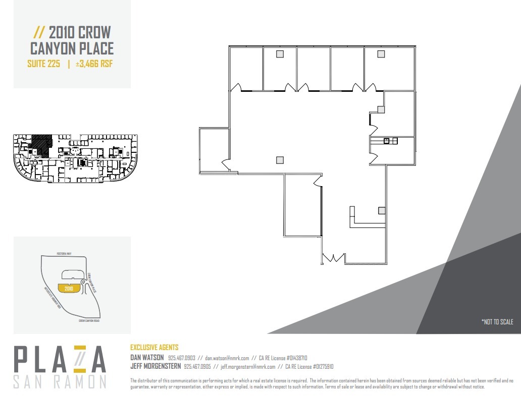 2010 Crow Canyon Pl, San Ramon, CA à louer Plan d’étage– Image 1 sur 1