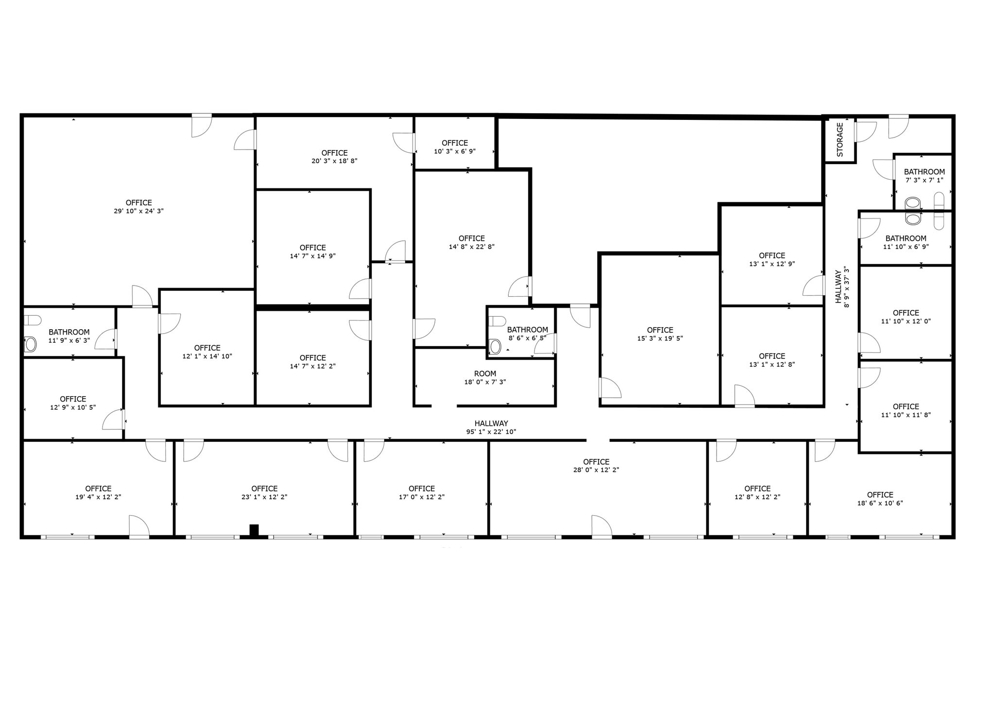 3701--3726 19th St, Lubbock, TX à louer Plan d’étage– Image 1 sur 1