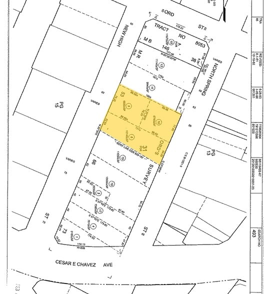 665 N Spring St, Los Angeles, CA à vendre - Plan cadastral – Image 3 sur 3