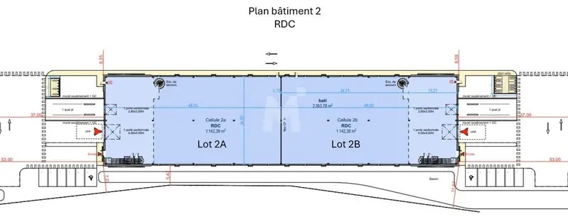 Local d’activités dans Wissous à louer Plan d’étage– Image 1 sur 3