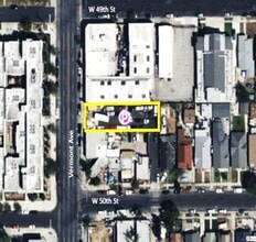 4918 S Vermont Ave, Los Angeles, CA - Vue aérienne vue de carte