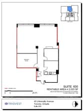 40 University Ave, Toronto, ON à louer Plan d’étage– Image 1 sur 1