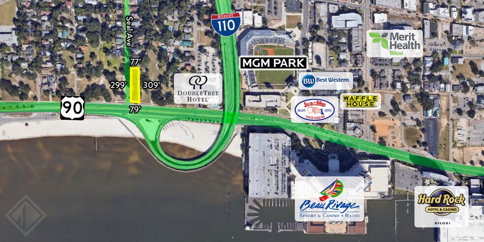 999 Beach Blvd, Biloxi, MS à vendre - Aérien – Image 1 sur 1