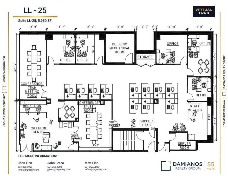 150 Motor Pkwy, Hauppauge, NY à louer Plan d’étage– Image 1 sur 1