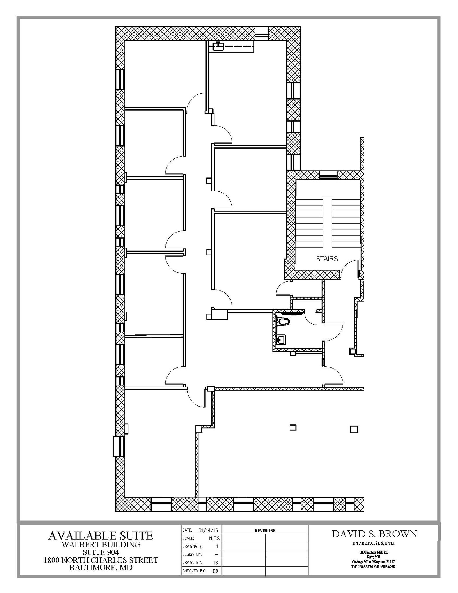 1800 N Charles St, Baltimore, MD à louer Plan d’étage– Image 1 sur 1