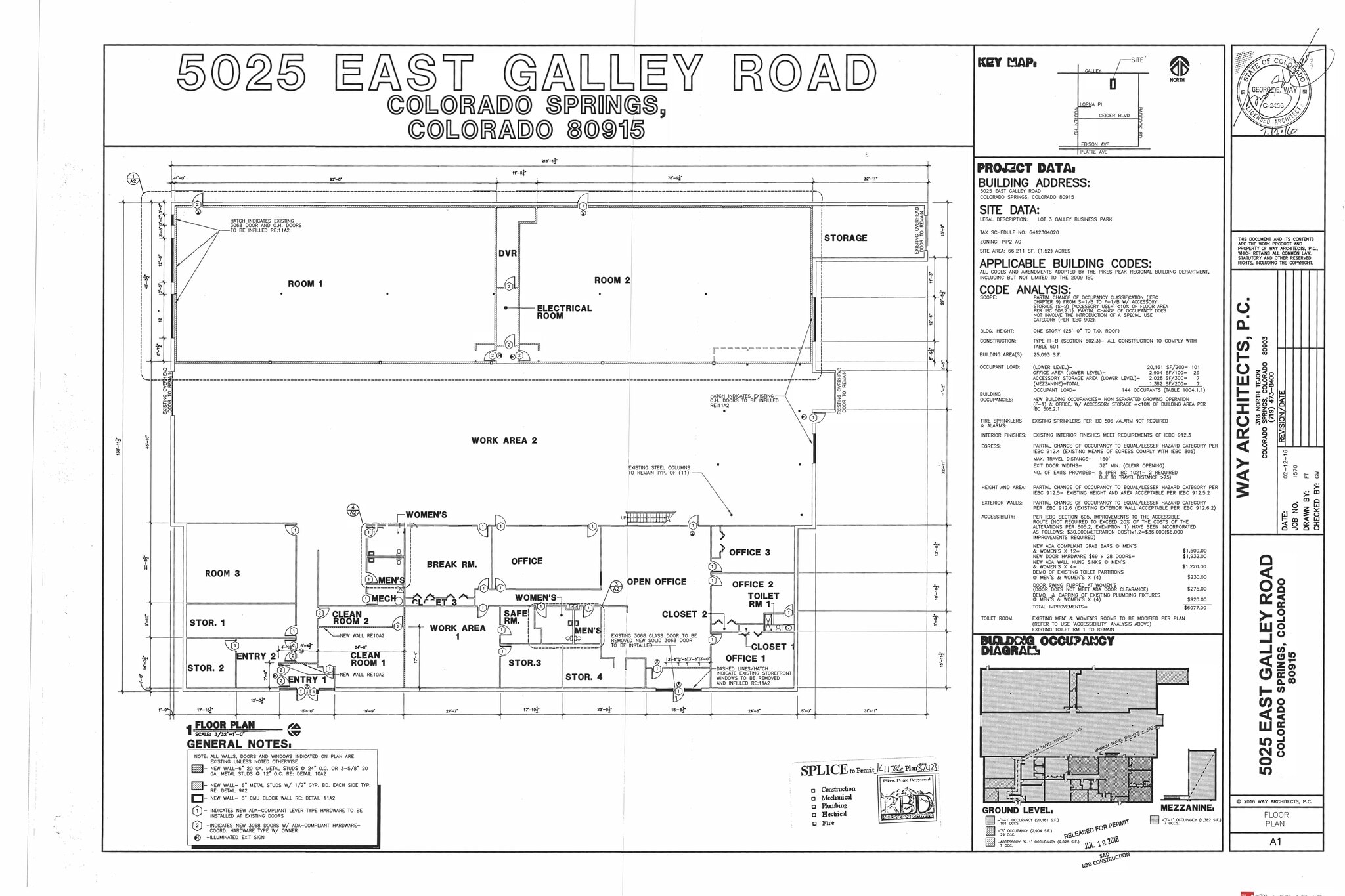 5025 Galley Rd, Colorado Springs, CO à louer Plan de site– Image 1 sur 1