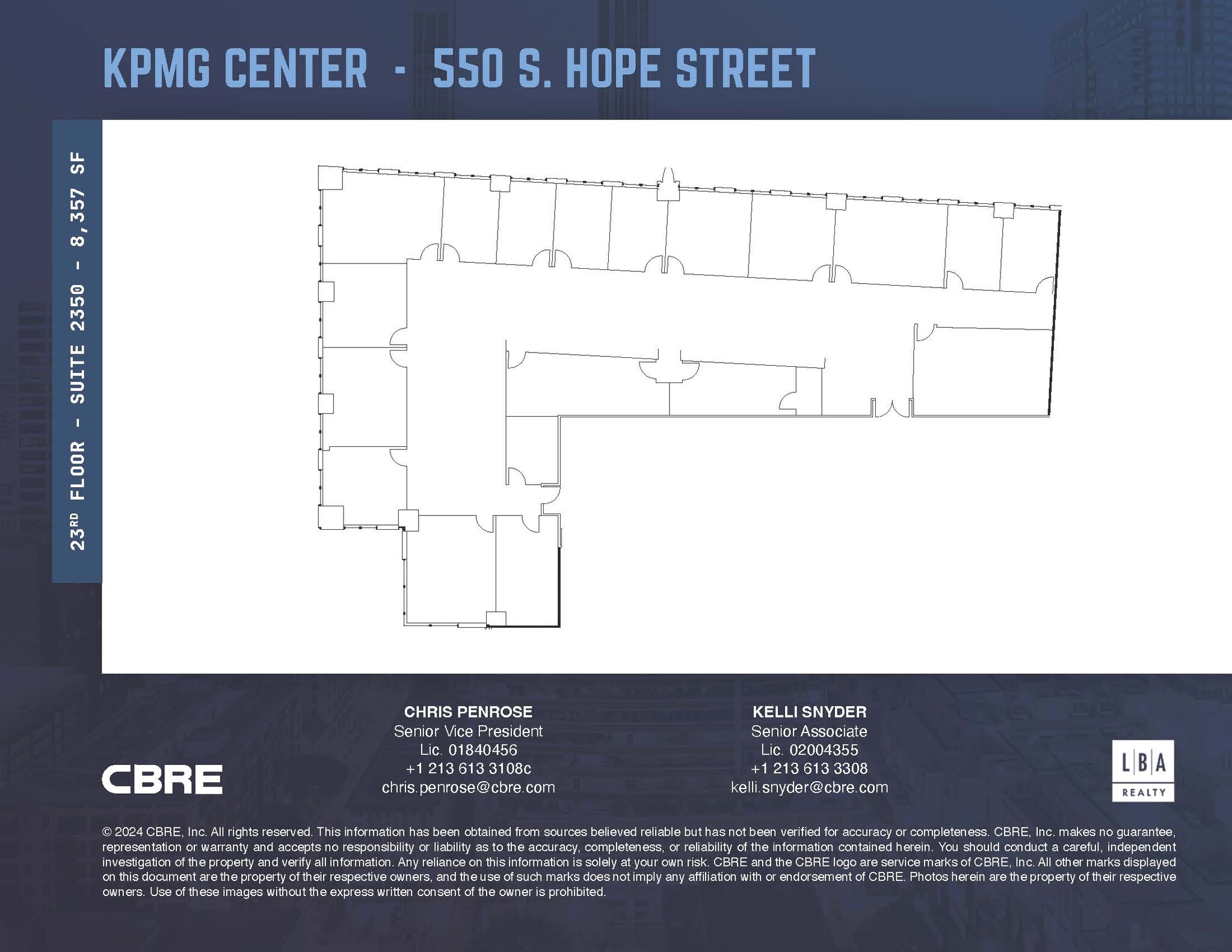 550 S Hope St, Los Angeles, CA à louer Plan d’étage– Image 1 sur 1