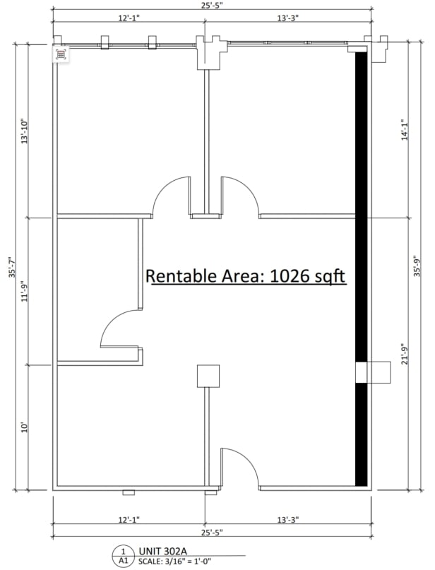 301 14th St NW, Calgary, AB à louer Plan d’étage– Image 1 sur 2