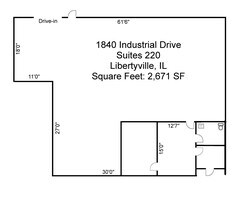 1840 Industrial Dr, Libertyville, IL à louer Plan d’étage– Image 1 sur 1