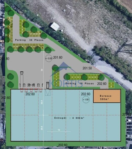 Local d'activités dans Jonage à vendre - Plan de site – Image 3 sur 4
