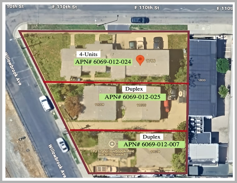 1786 E 110th St, Los Angeles, CA à vendre - Photo principale – Image 1 sur 14