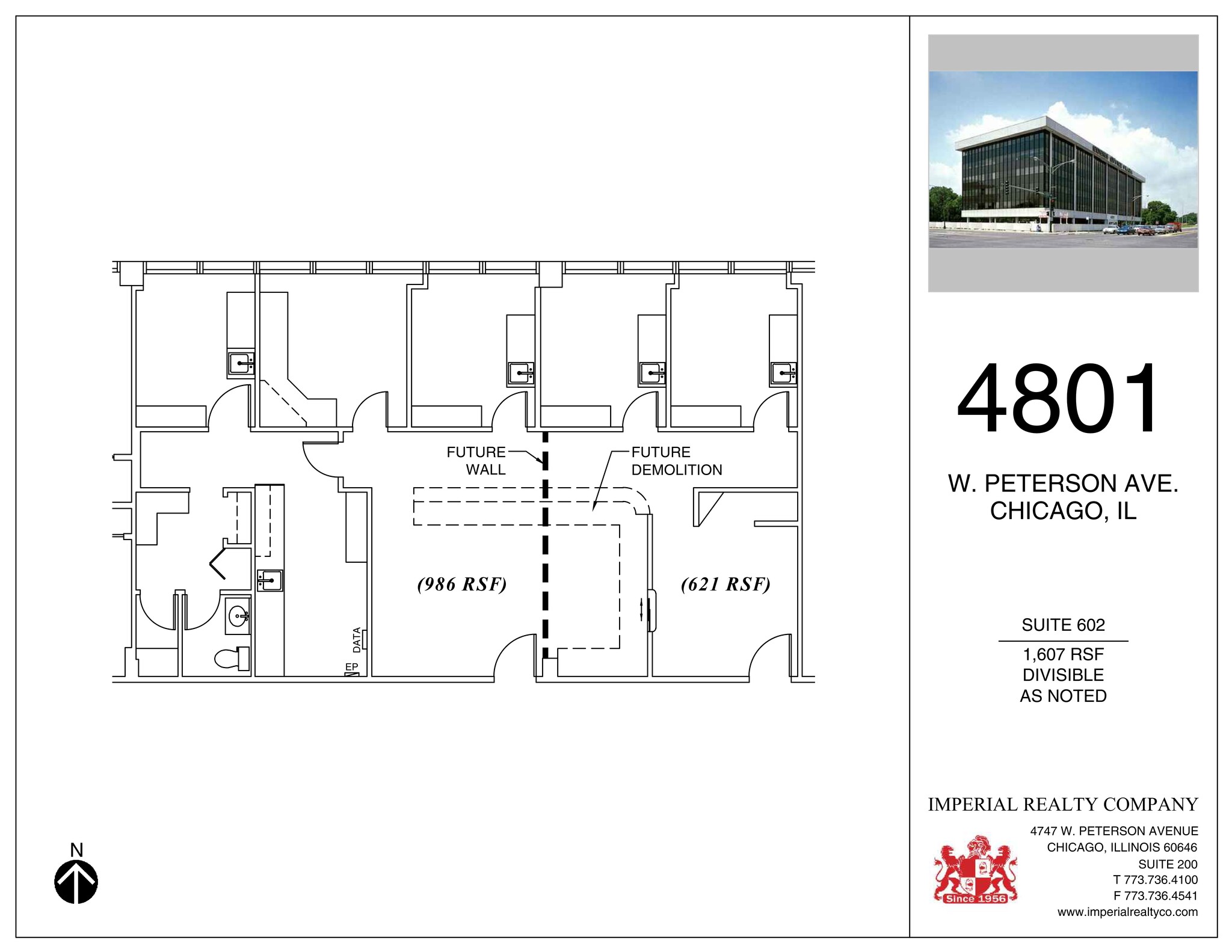 4801 W Peterson Ave, Chicago, IL à louer Plan de site– Image 1 sur 2