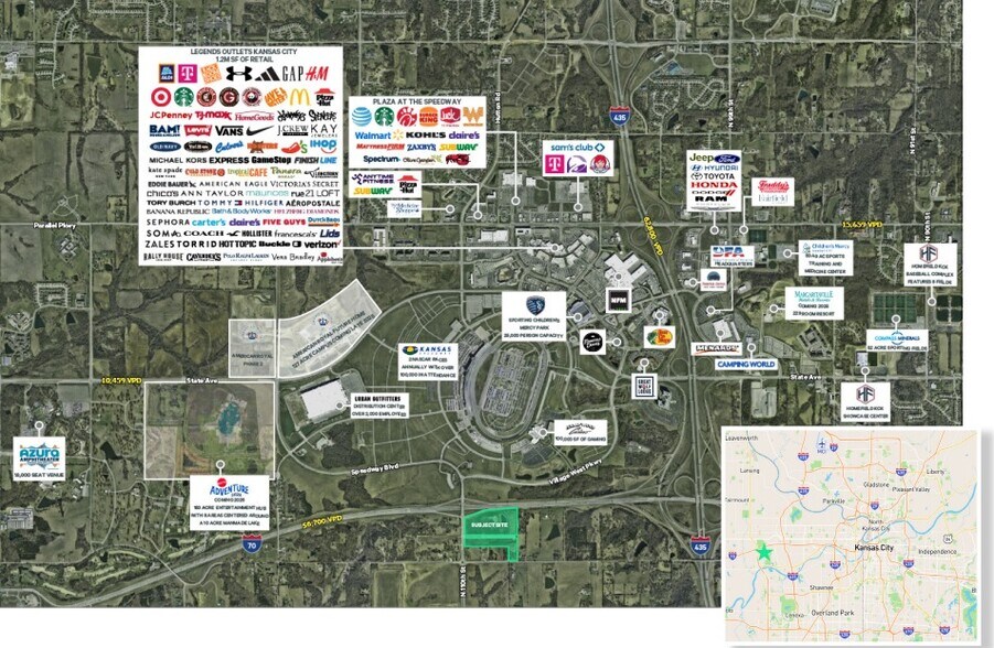 SEC of I-70 & 110th St, Edwardsville, KS à vendre - Aérien – Image 2 sur 2