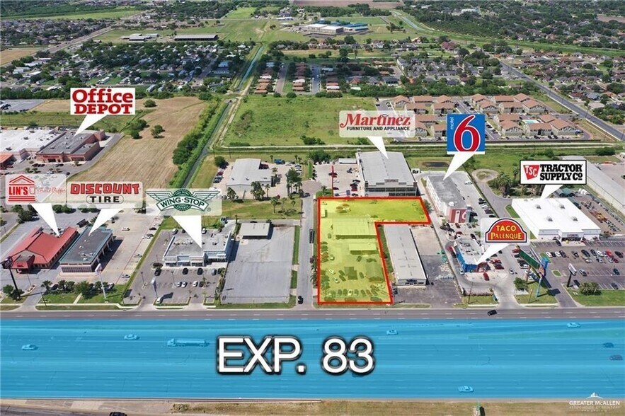 1110 W Expressway 83, Weslaco, TX à vendre - Aérien – Image 1 sur 3