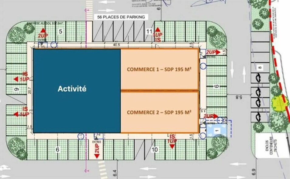 Local commercial dans Croix à louer - Plan d’étage – Image 3 sur 3