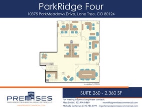 10375 Park Meadows Dr, Lone Tree, CO à louer Plan d’étage– Image 1 sur 1