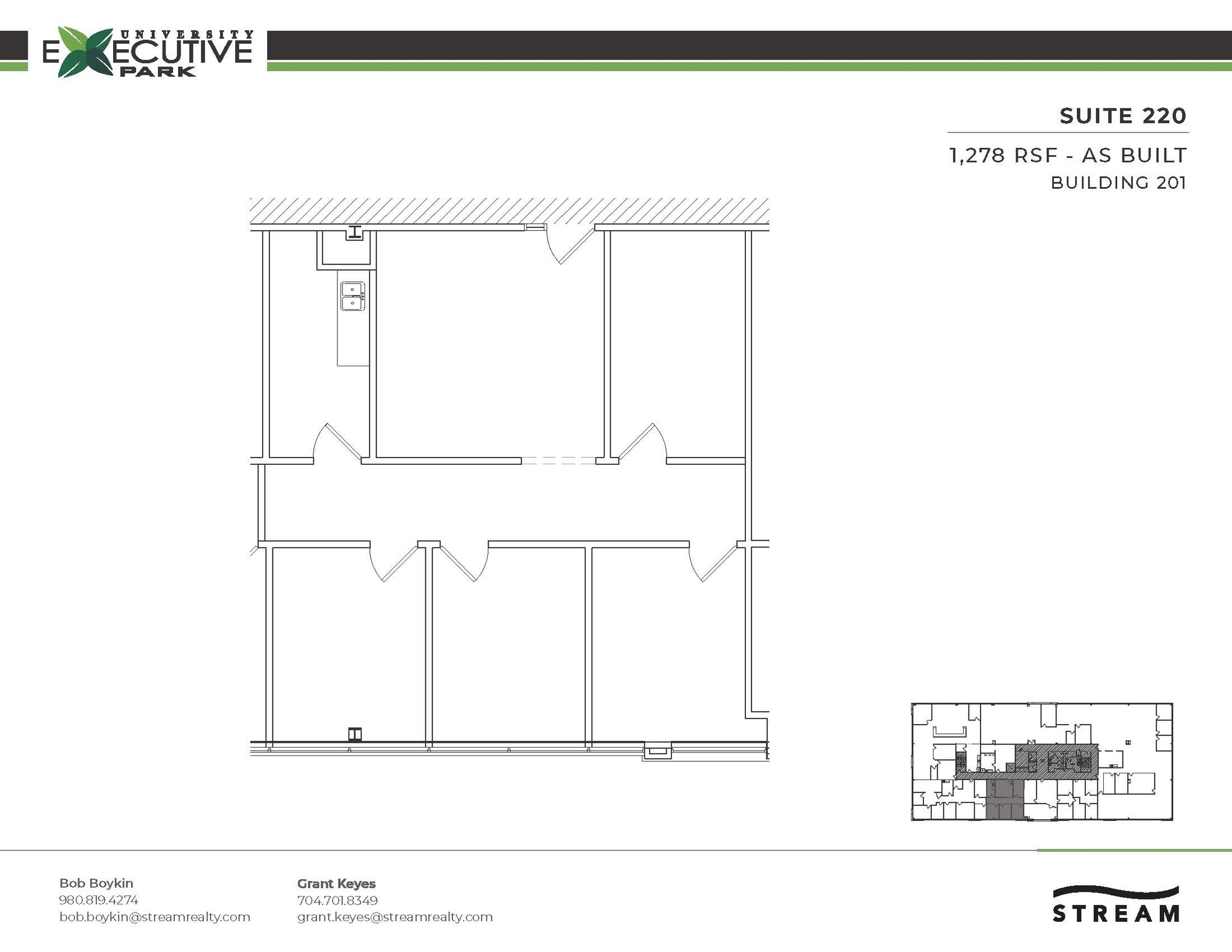301 McCullough Dr, Charlotte, NC à louer Plan d’étage– Image 1 sur 1