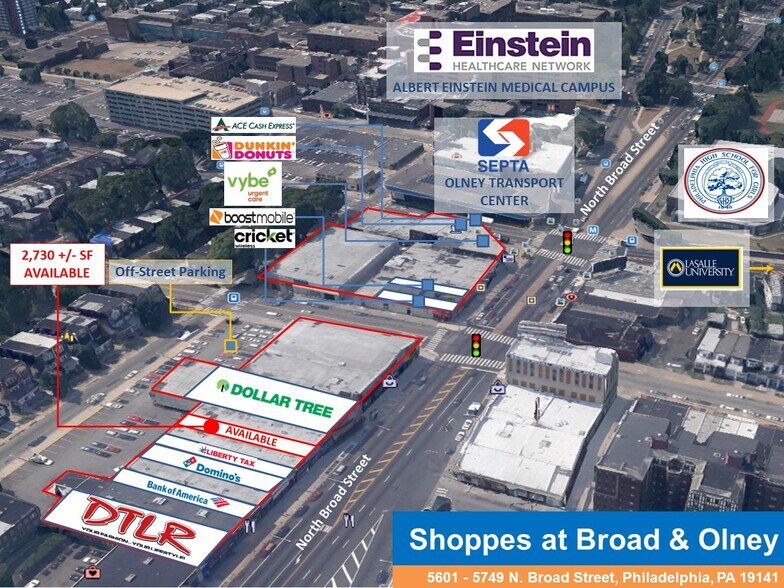5725 N Broad St, Philadelphia, PA à louer - Photo de l’immeuble – Image 1 sur 3